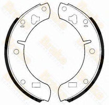 BRAKE ENGINEERING SH2129 Комплект гальмівних колодок