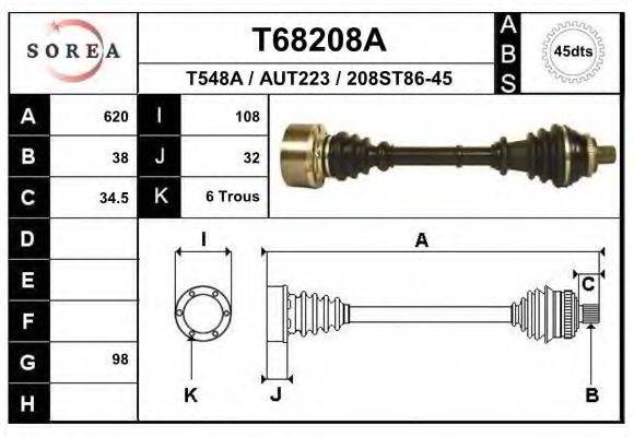 EAI T68208A Приводний вал