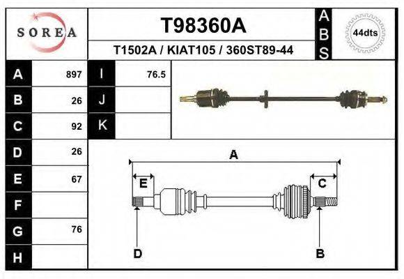 EAI T98360A Приводний вал