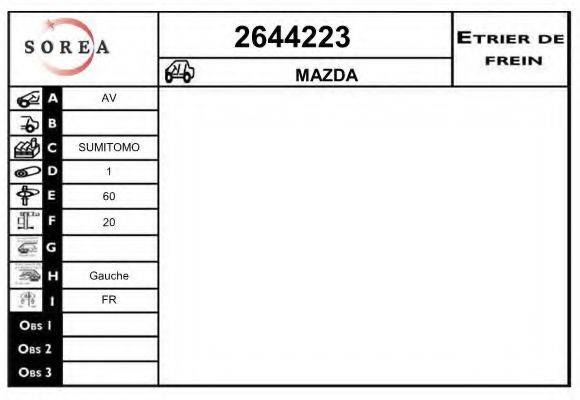 EAI 2644223 Гальмівний супорт