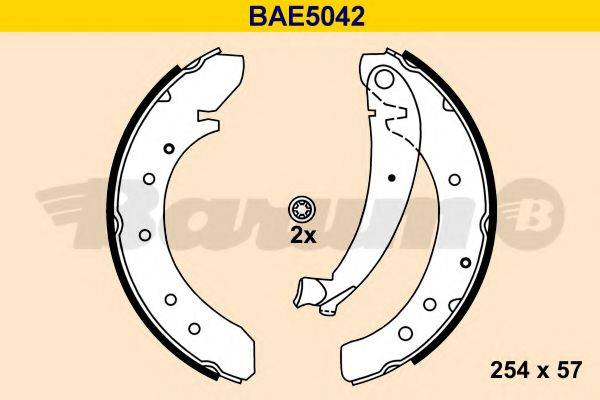 BARUM BAE5042 Комплект гальмівних колодок