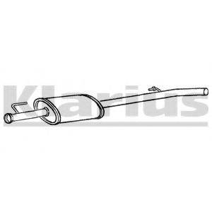 KLARIUS RN813G Середній глушник вихлопних газів