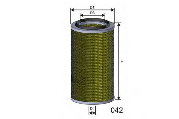 MISFAT RM934 Повітряний фільтр