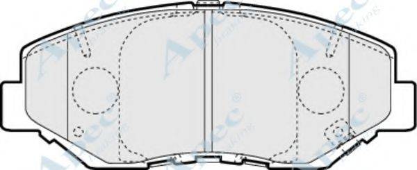 APEC BRAKING PAD1284 Комплект гальмівних колодок, дискове гальмо