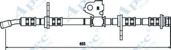 APEC BRAKING HOS3438 Гальмівний шланг