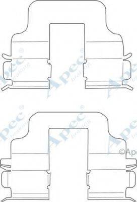 APEC BRAKING KIT1117 Комплектуючі, гальмівні колодки