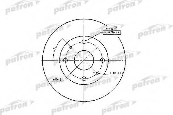 PATRON PBD2576 гальмівний диск