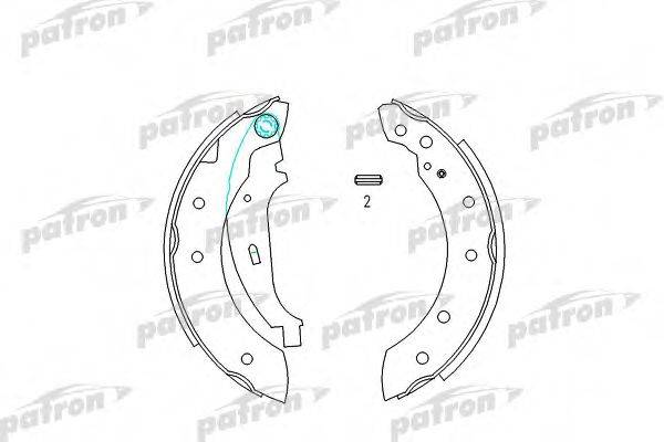 PATRON PSP519 Комплект гальмівних колодок