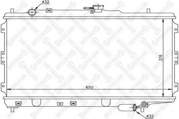 STELLOX 1026467SX Радіатор, охолодження двигуна