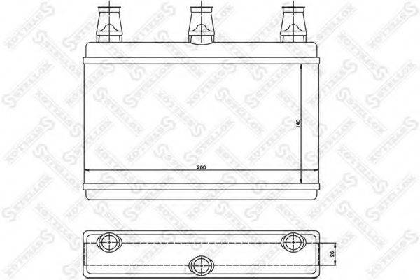 STELLOX 1035142SX Теплообмінник, опалення салону