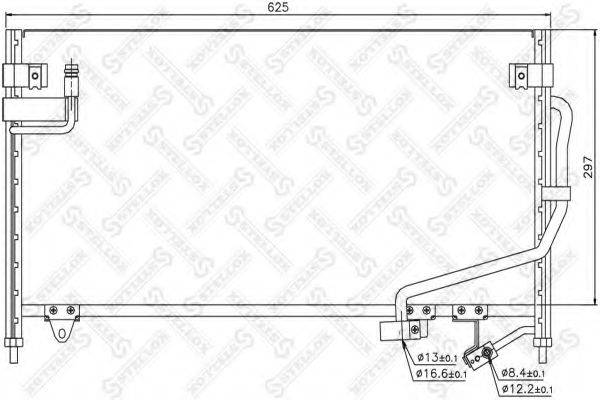 STELLOX 1045329SX Конденсатор, кондиціонер