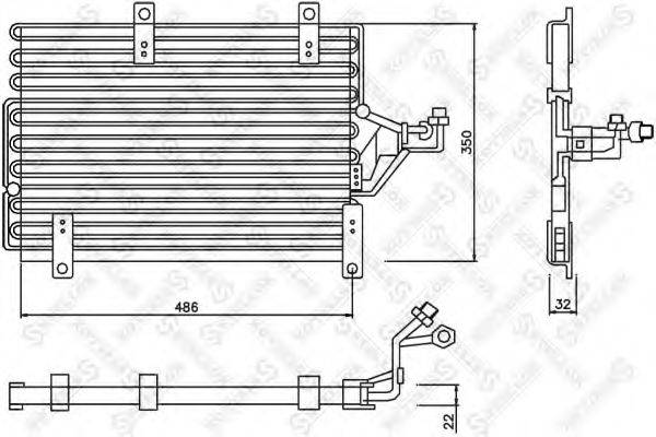 STELLOX 1045388SX Конденсатор, кондиціонер