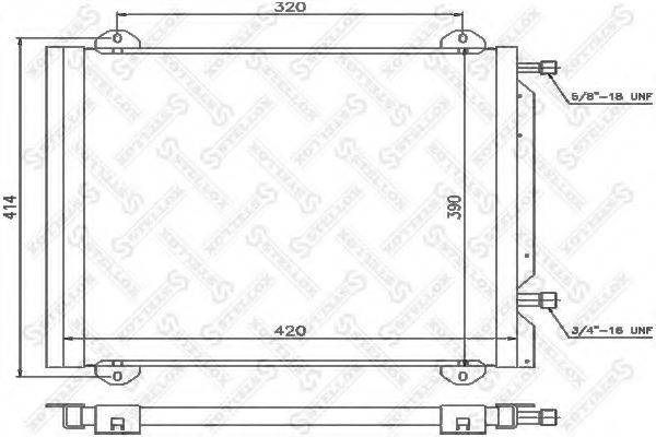 STELLOX 1045402SX Конденсатор, кондиціонер