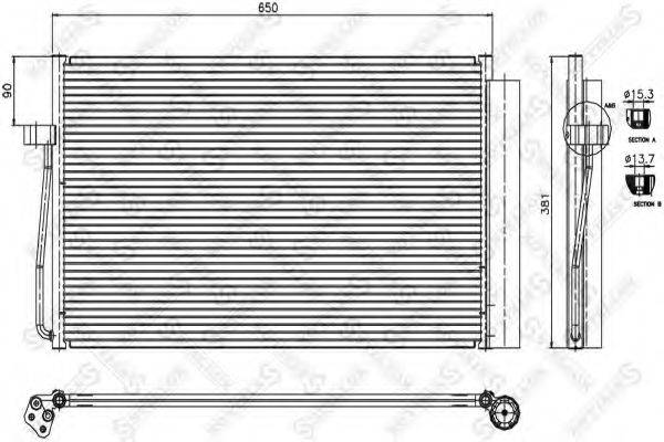 STELLOX 1045404SX Конденсатор, кондиціонер