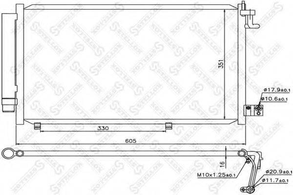 STELLOX 1045697SX Конденсатор, кондиціонер