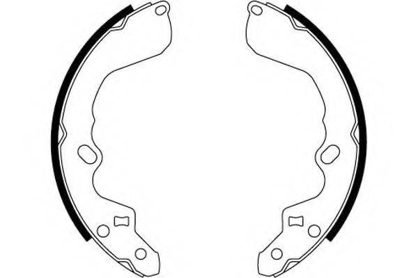 HELLA PAGID 8DB355000511 Комплект гальмівних колодок