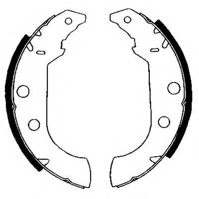 HELLA PAGID 8DB355001101 Комплект гальмівних колодок
