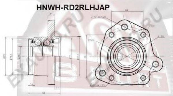 ASVA HNWHRD2RLHJAP Маточина колеса