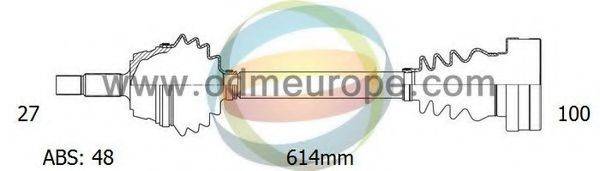 ODM-MULTIPARTS 18343021 Приводний вал