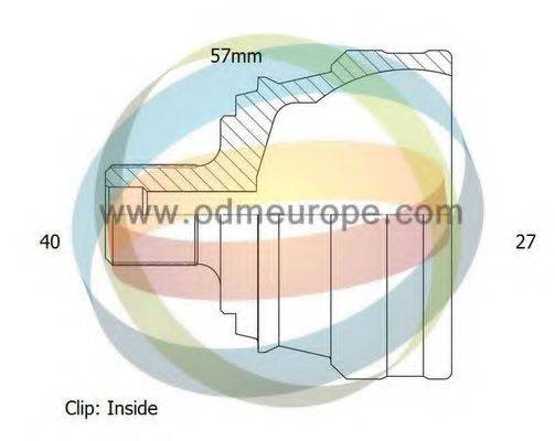 ODM-MULTIPARTS 12271607 Шарнірний комплект, приводний вал