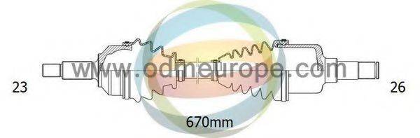 ODM-MULTIPARTS 18291280 Приводний вал