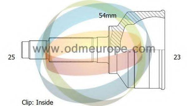 ODM-MULTIPARTS 12080608 Шарнірний комплект, приводний вал