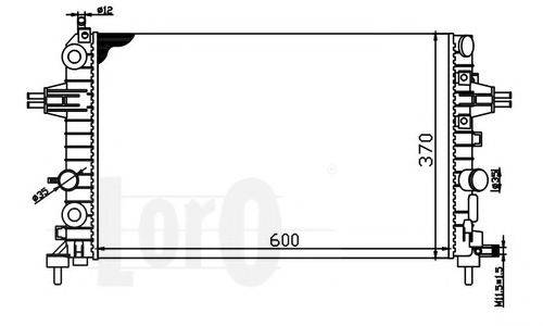 LORO 0370170029 Радіатор, охолодження двигуна
