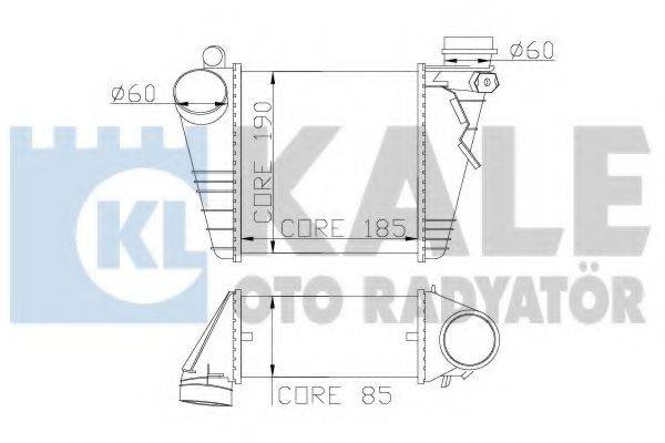 KALE OTO RADYATOR 342000 Інтеркулер