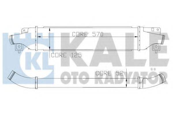 KALE OTO RADYATOR 345500 Інтеркулер