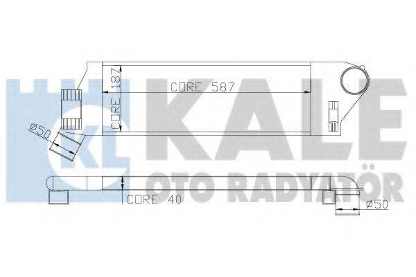 KALE OTO RADYATOR 348300 Інтеркулер