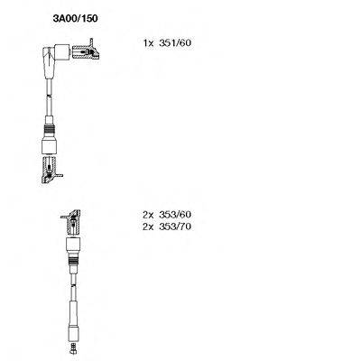 BREMI 3A00150 Комплект дротів запалювання