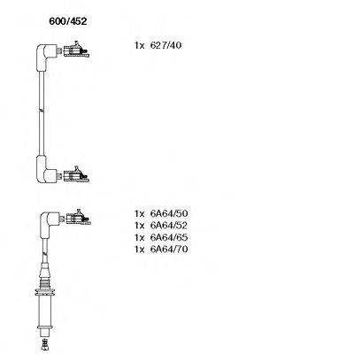BREMI 600452 Комплект дротів запалювання