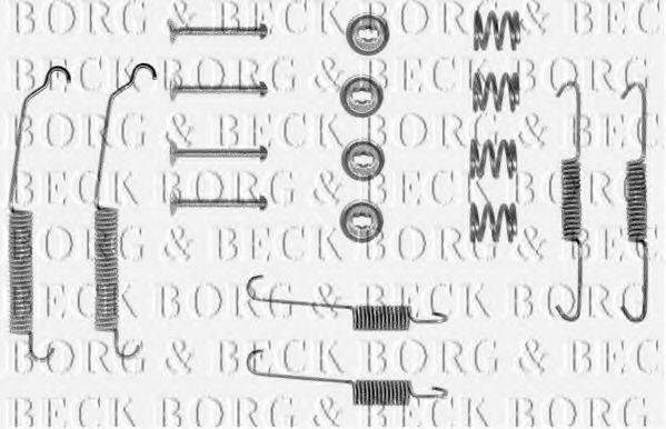BORG & BECK BBK6010 Комплектуючі, колодки дискового гальма