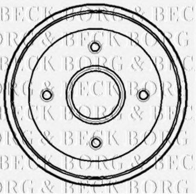 BORG & BECK BBR7080 Гальмівний барабан