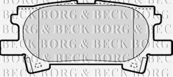 BORG & BECK BBP1970 Комплект гальмівних колодок, дискове гальмо