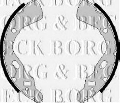 BORG & BECK BBS6148 Комплект гальмівних колодок