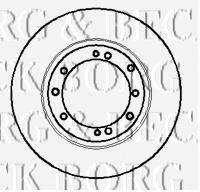 BORG & BECK BBD5854S гальмівний диск