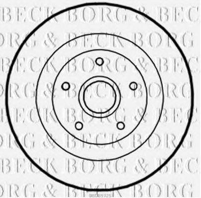 BORG & BECK BBD5972S гальмівний диск
