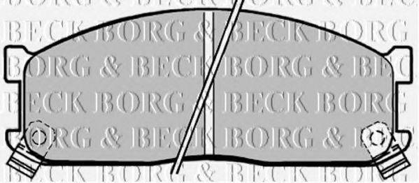 BORG & BECK BBP1271 Комплект гальмівних колодок, дискове гальмо