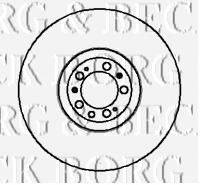 BORG & BECK BBD4873 гальмівний диск