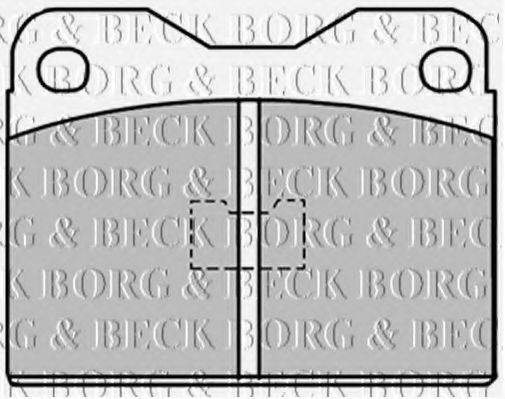BORG & BECK BBP1033 Комплект гальмівних колодок, дискове гальмо