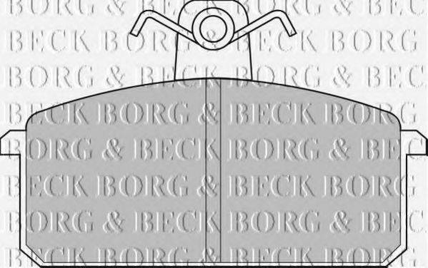 BORG & BECK BBP1348 Комплект гальмівних колодок, дискове гальмо