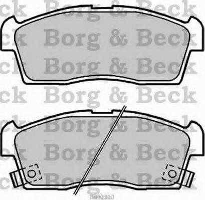 BORG & BECK BBP2313 Комплект гальмівних колодок, дискове гальмо