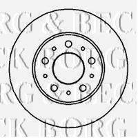 BORG & BECK BBD4023 гальмівний диск