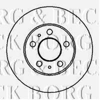 BORG & BECK BBD4866 гальмівний диск