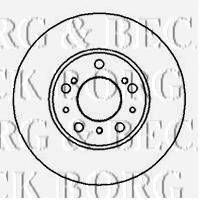 BORG & BECK BBD4881 гальмівний диск