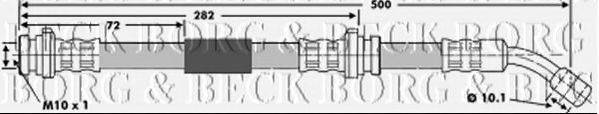 BORG & BECK BBH6587 Гальмівний шланг
