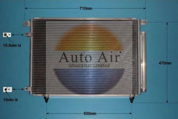 AUTO AIR GLOUCESTER 161083 Конденсатор, кондиціонер