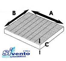 SIVENTO G501 Фільтр, повітря у внутрішньому просторі