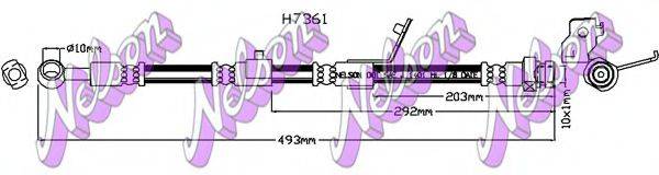BROVEX-NELSON H7361 Гальмівний шланг
